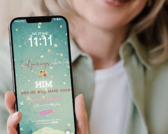Set van 9 schrifttelefoons met lockscreen: elegante bundel met bijbelteksten