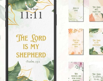 Christliche Sperrbildschirm Wallpaper | Schriftzitat | Faith Mobile Hintergrund Digitaler Download