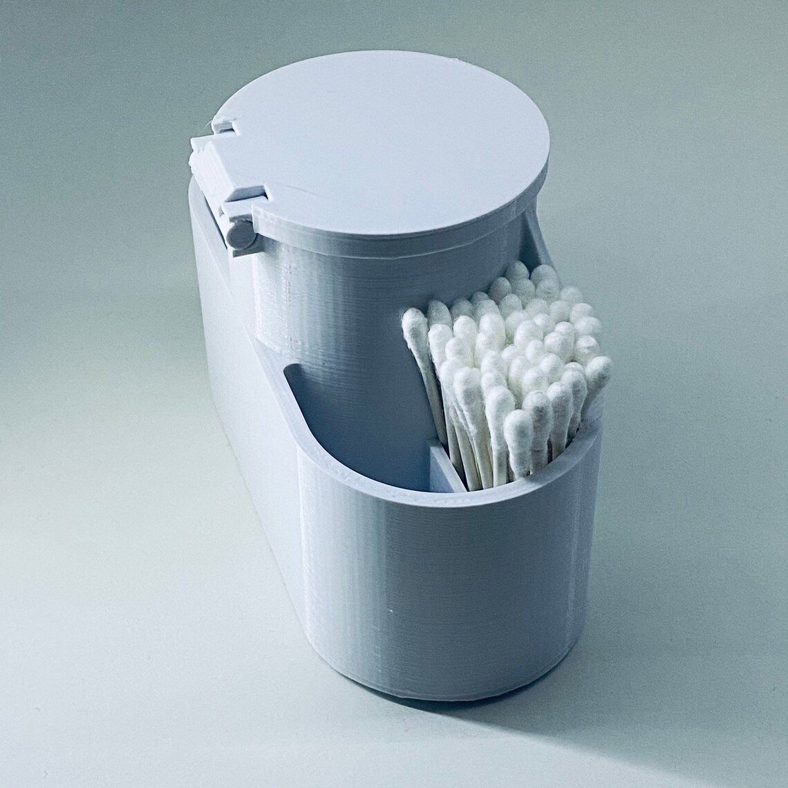 Cotton Pad/Swabs Holder w/Lid Etsy
