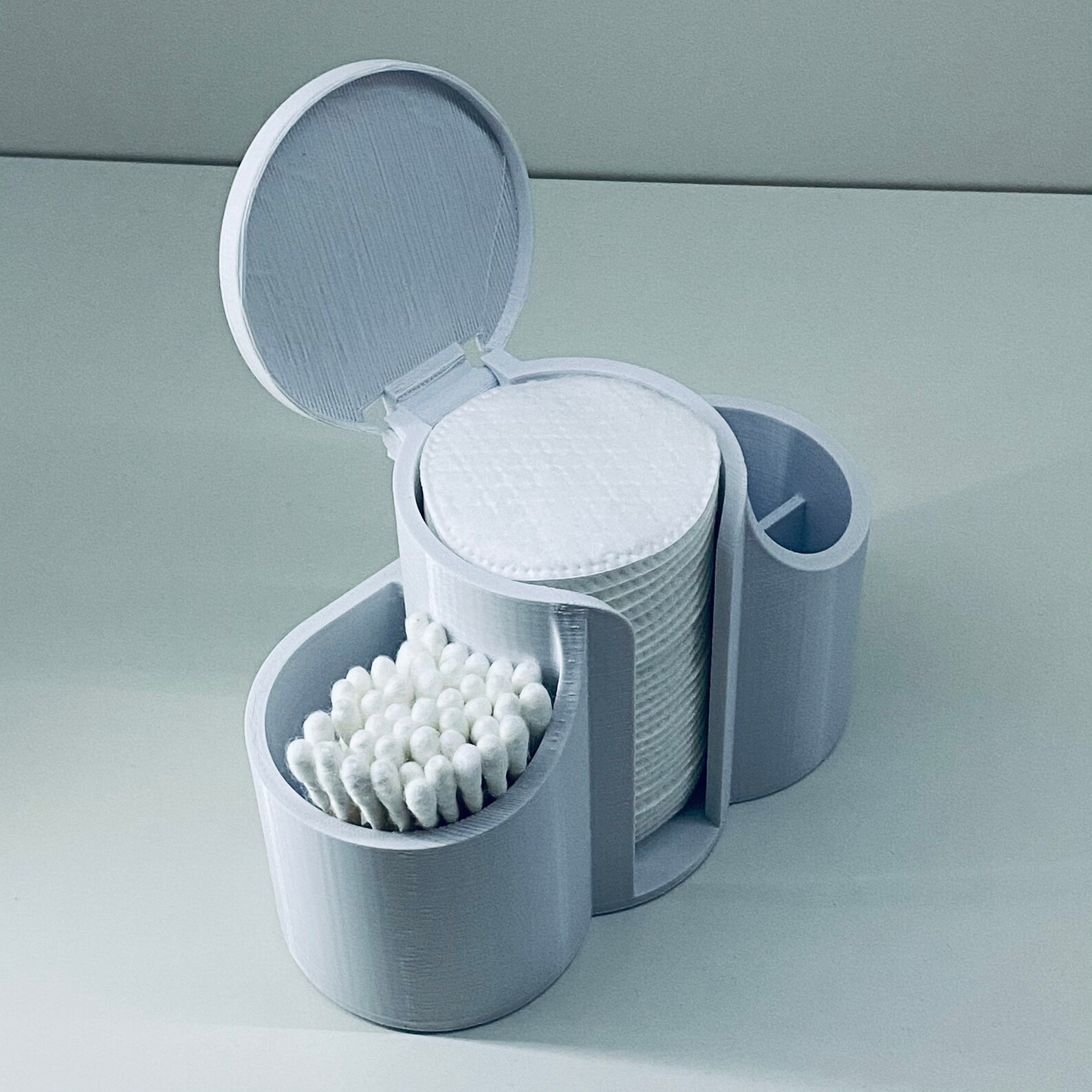 Cotton Pad/Swabs Holder w/Lid Etsy