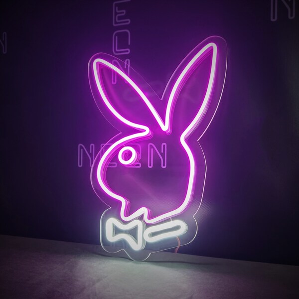 Playboy Neon Wall Lights - Etsy UK