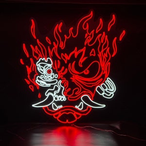 Samurai Cyberpunk LED Neon Sign