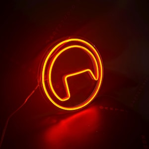 Black Mesa LED Neon Schild