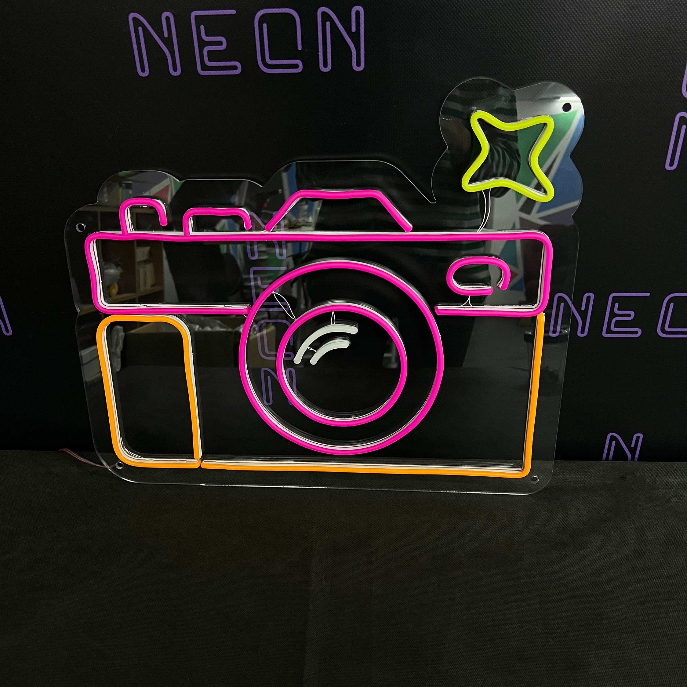 Photo Camera LED Neon Sign - Etsy