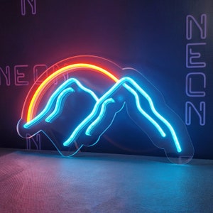 Mountain LED Neon Sign