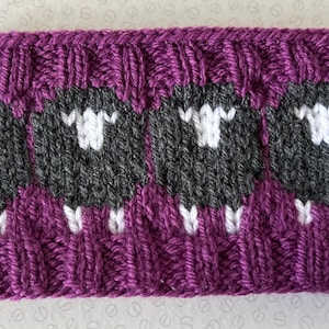 Aubergine Herdwick Sheep headband