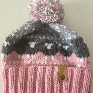 Pink and Grey Herdwick sheep hat