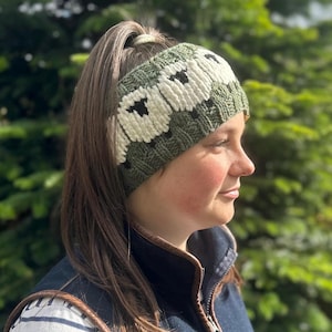 Forest Green Deluxe Sheep Headband