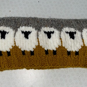 Mustard and grey tweed deluxe Sheep headband