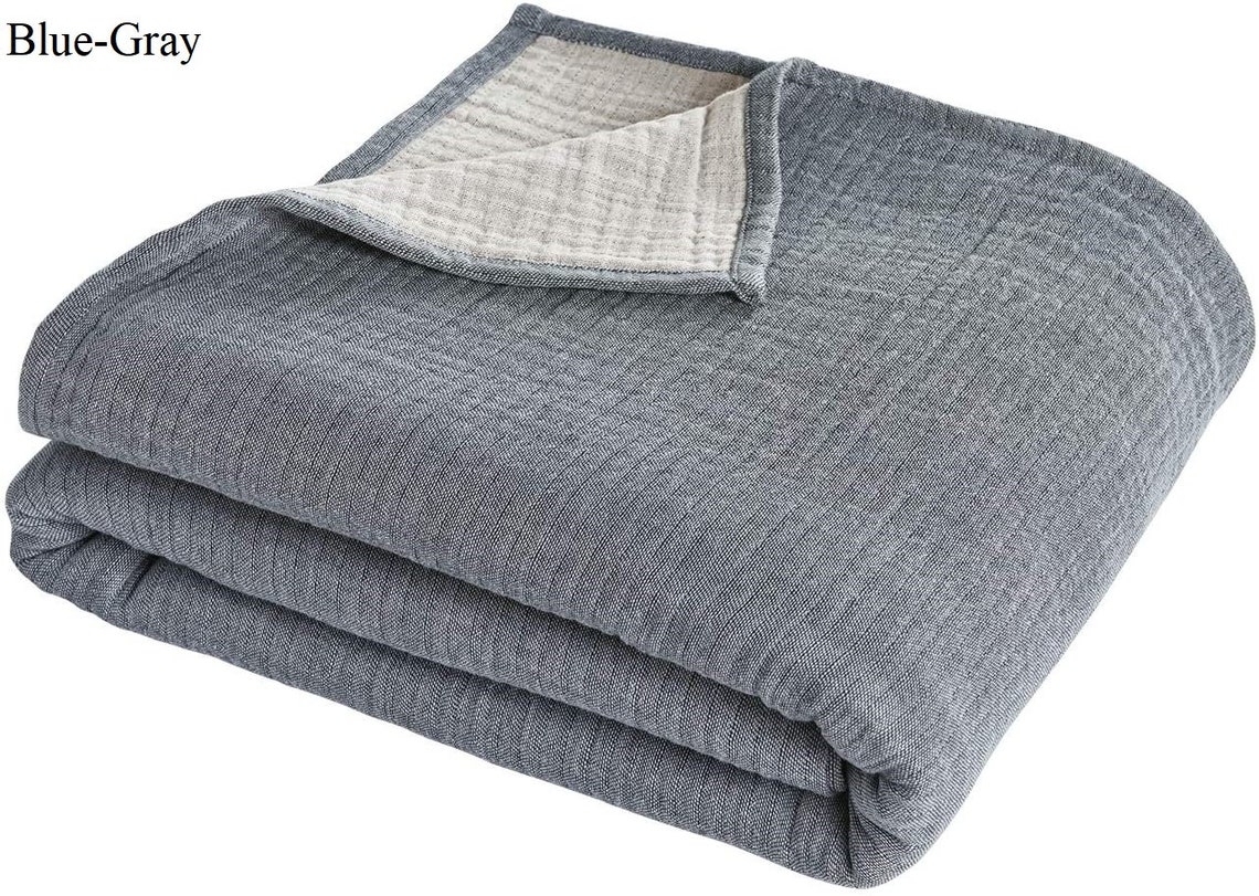 100 Muslin Cotton Blankets 3Layers 3 Colors 3 Sizes Etsy