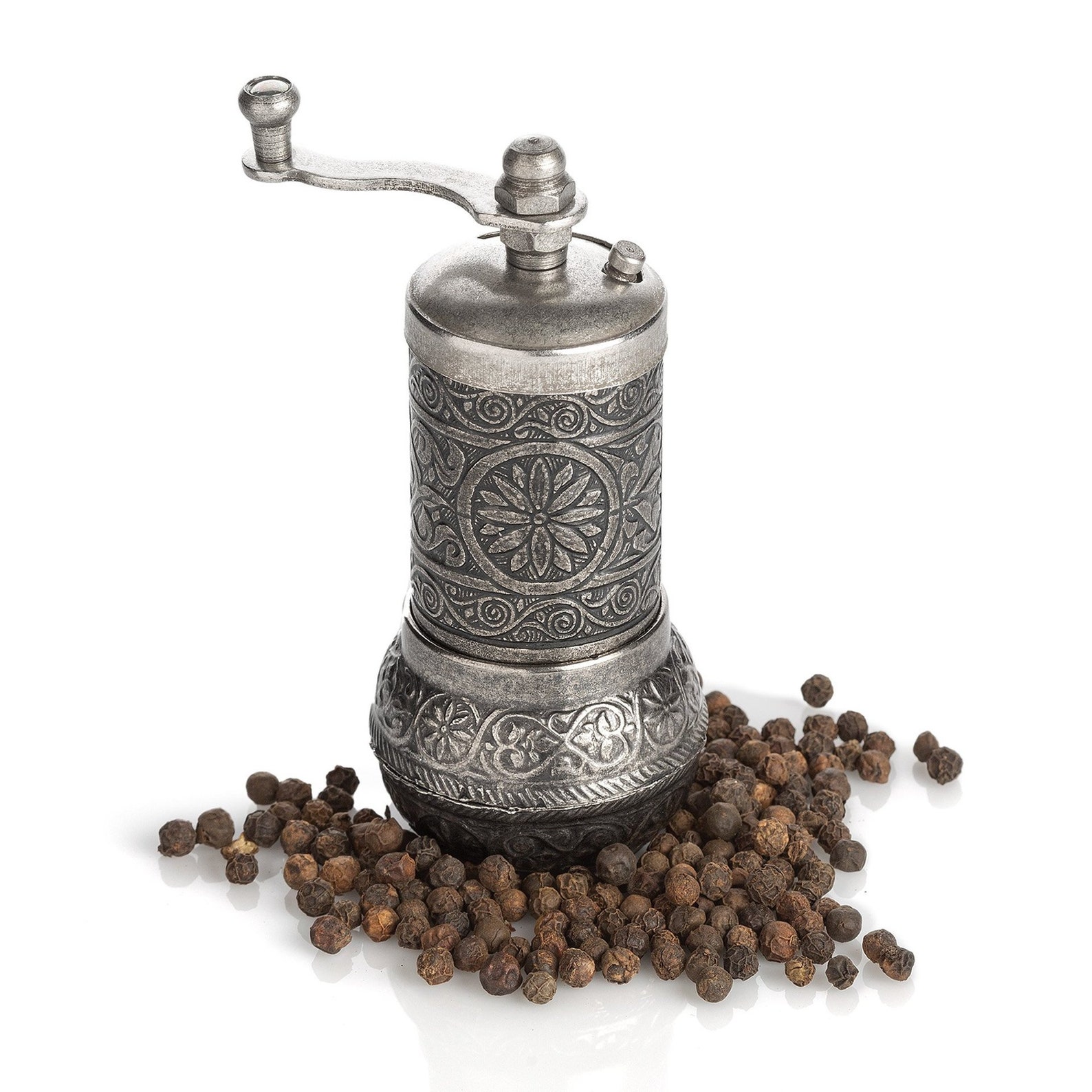 Black Pepper and Spice Grinder Manual Pepper Mill with Handle Etsy