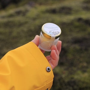 Creme desodorante "Windstille" em frasco de vidro - sem perfume