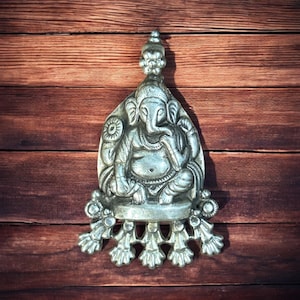 Ganesha Pendant, 925 Sterling Silver, Hindu God pendant, Hindu Good Luck God Lord Ganesh, Indian God Charm Locket, Elephant God (SR66)