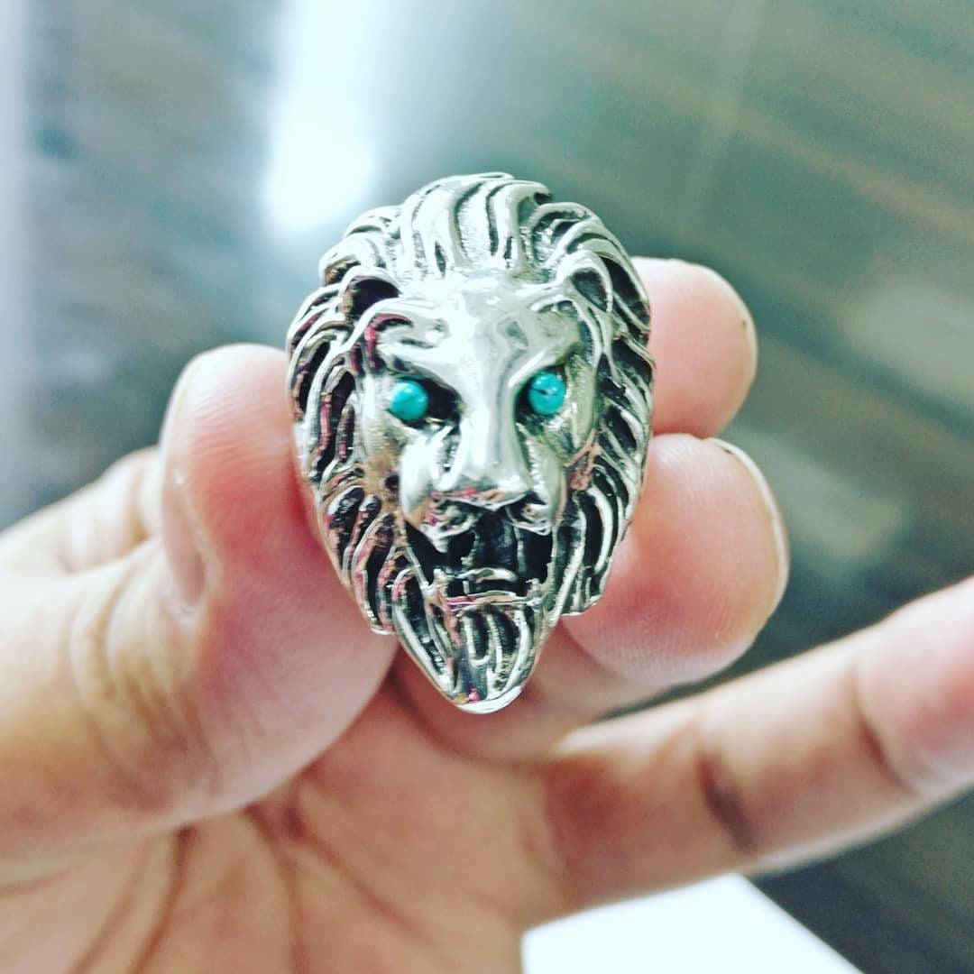 Buy 925 Sterling Silver Handmade Excellent Lion Face Vintage Stylish Ring  Band Unisex Customized Jewelry From Rajasthan India Sr0275 Online in India  - Etsy