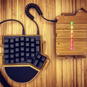 Custodia in legno ReDOX con finitura a olio (bambù/quercia) + set tenda basculante!