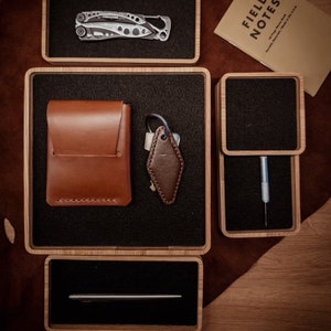 Luxe eikenhouten bureaulade: handgemaakte elegantie voor een verfijnde werkruimte