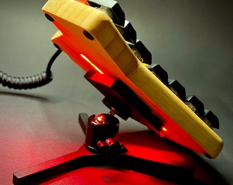 Magnetyczny statyw pod klawiaturę TiltMag™ v2 – luksusowy, ergonomiczny adapter pochylenia/namiotu PETg z wytrzymałym MagSafe, matowa czerń – zestaw 1 sztuki