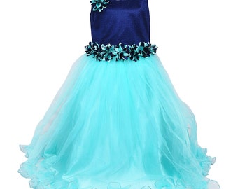 Indian Kids Dress Belt Gown 