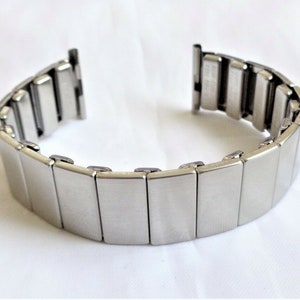 Vintage Rowi 20mm New old Stock Stainless Steel Men's expandable Watch Bracelet