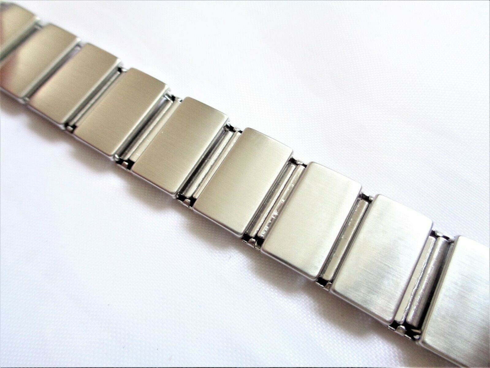 Cinturino Orologio ROWI Vintage Acciaio Inox Espandibile – 20 Mm – Uomo – Nuovo Vecchio Stock - 6