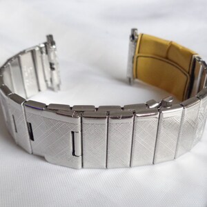 Vintage 18 mm -22 mm Expandro West German Stainless Steel expandable Mens Watch Bracelet