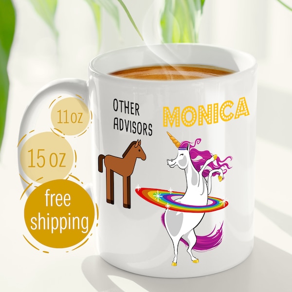 Other ADVISORS, me Unicorn, Funny Personalized/Custom Name Coffee Mug, Academic/PhD Advisor Birthday Gift Mug, Advisor Thank You Gift