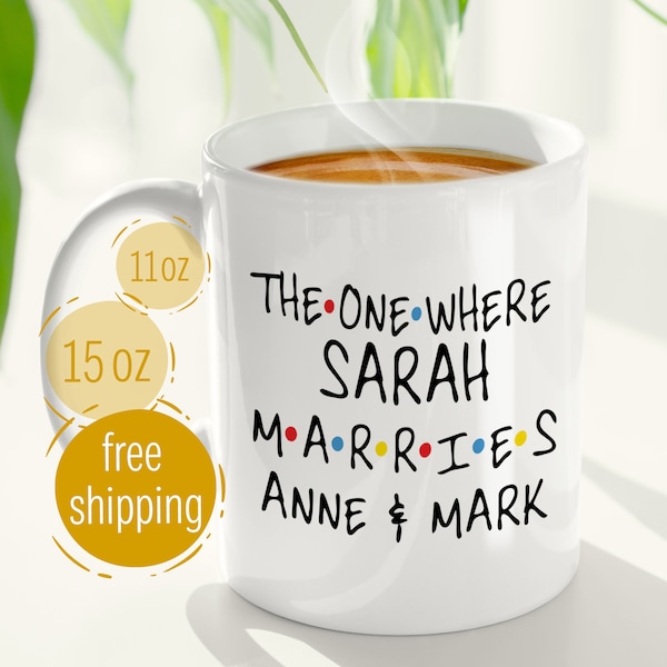 Officiant Proposal Mug, Personalized Officiant Gift, The One Where Marries Coffee Mug, Wedding Officiant Gift Ideas, Friends Theme Gift Mug