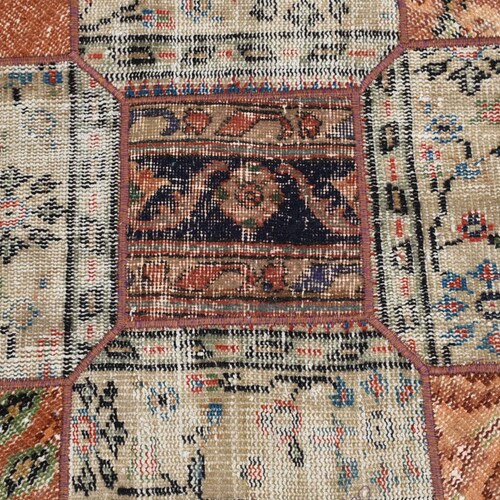 Round Rug, Turkish shops Rug, Vintage Rug, Small Rug, Oushak Rug, 41x41 inches Brown Rug, Handmade Entry Rug, Decorative Kitchen Carpet, 8862