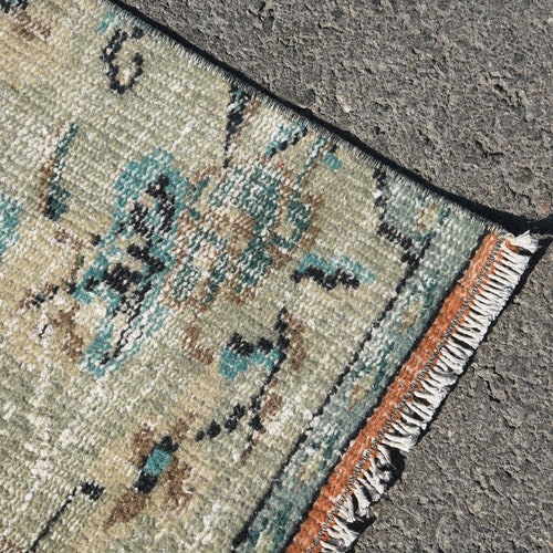 Faded Rug, Turkish Rug, 4x8.2 ft, Handmade Rug, Decorative Rug, Vintage Rug, Antique Rug, Oushak Wool Rug, Oriental Rug, Bedroom Rug, 4951 shops