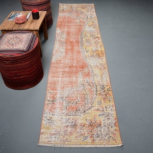 Vintage Teppich, Teppichläufer, Türkischer Teppich, Antiker Teppich, 66x110 cm, Handgewebter Kelimteppich, Outdoor Teppich, 8328