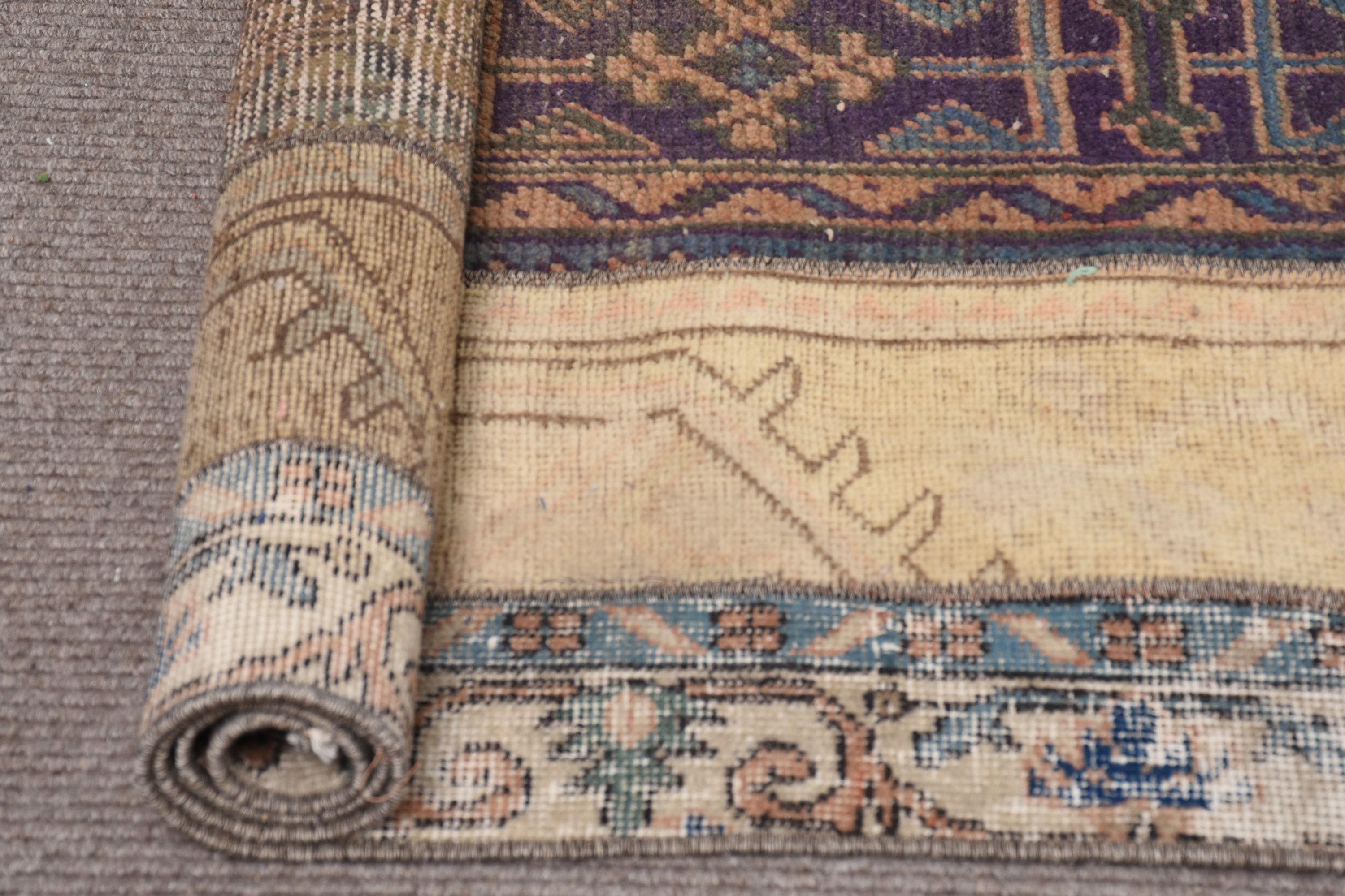 ヴィンテージ　トルコ製ランナーラグ トルコ製ヴィンテージラグ、ランナーラグ、廊下用アンティーク 2