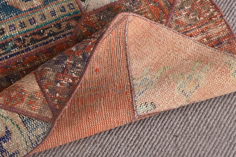 Round Rug, Small Rugs, Vintage Rug, Patchwork Rug, Antique Rug, Rugs