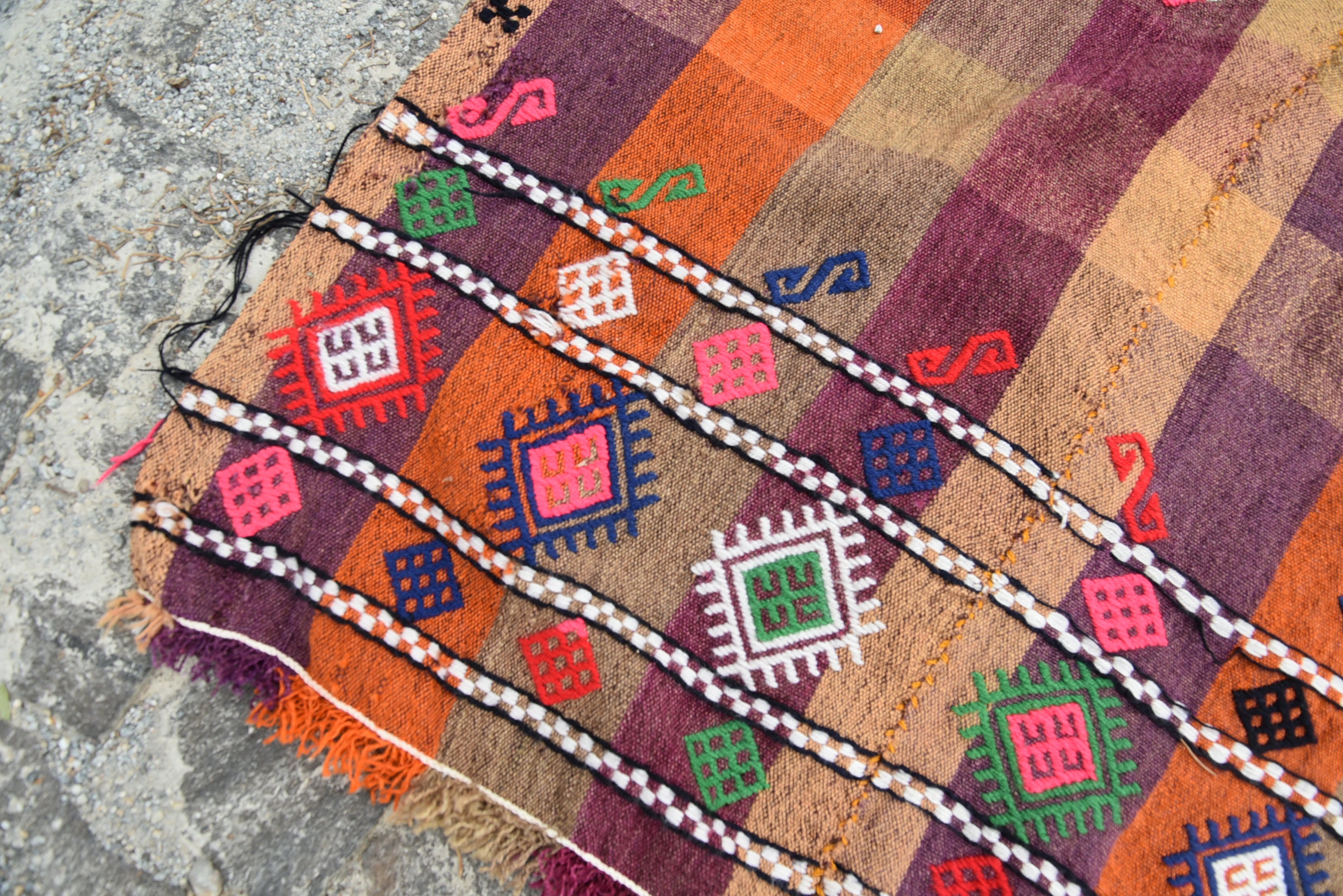 Turkish Kilim Vintage Kilim Oushak Kilim Rugs Kilims Etsy