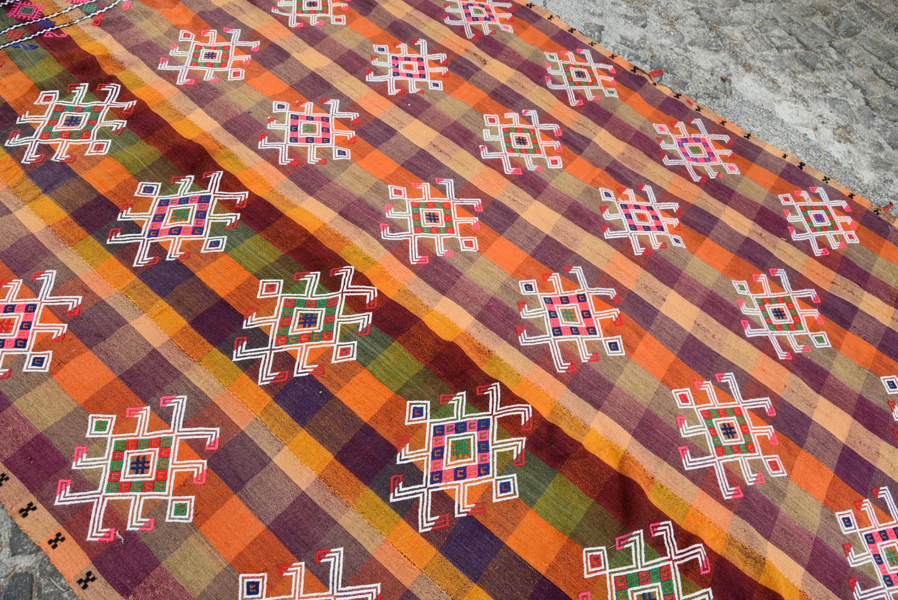 Turkish Kilim Vintage Kilim Oushak Kilim Rugs Kilims Etsy