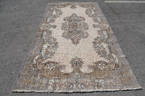 Vintage Rug, 5.4x9.4 Ft Large Rugs, Turkish Rug, Antique Rug