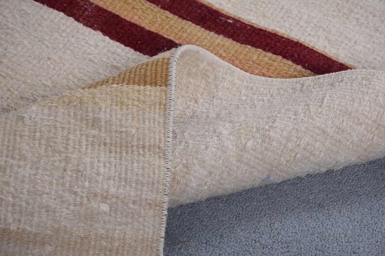 Vintage Rug Handwoven Kilim Flat Weaving Runner Rugs Turkish Hemp