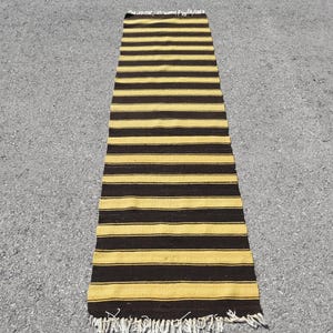 Runner Kilim, Turkish Kilim, 2.1x7.3 ft, Anatolian Kilim,Vintage Kilim,Yellow Kilim,Antique Kilim, Hallway Kilim, Kitchen Kilim, Kilims 5153