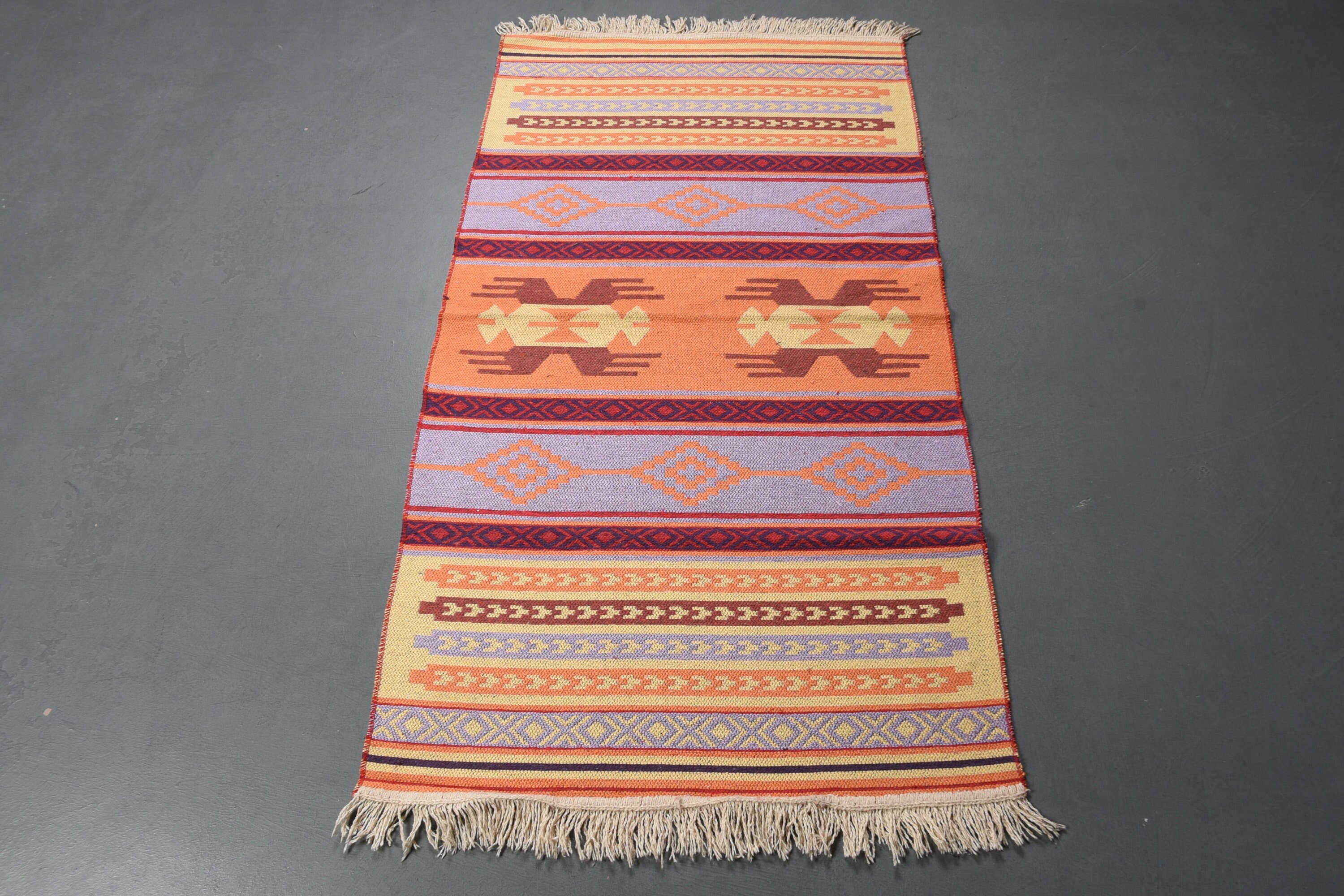 トルコキリム　ヴィンテージ キリム オールドキリム トルコ シワス 180×444cm 1930年代 ヴィンテージ