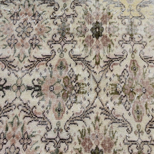 Turkish Rug, Vintage Rug, Runner Rug, Oushak Carpet, 35x99 inches Beige Rug, Organic Corridor Rug, shops Handmade Hallway Carpet, 7139