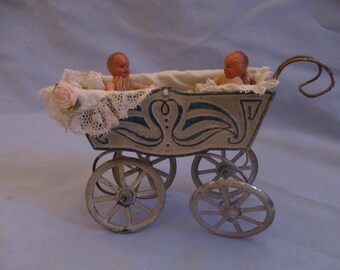 miniature prams for dolls house