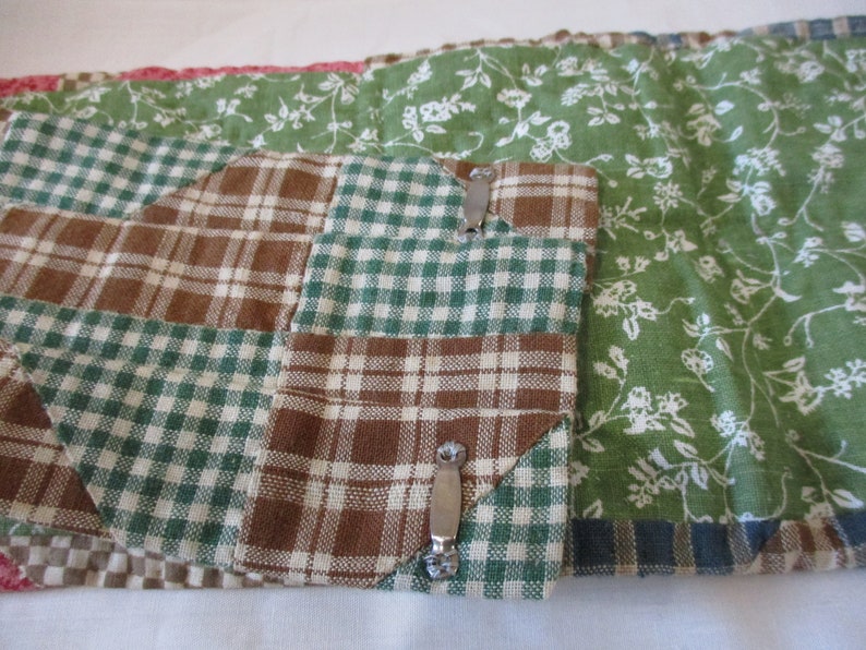 Vintage Patchwork Quilt Cummerbund Belt image 7