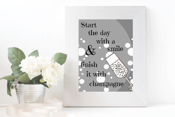 Black Printable Inspirational Start The Day Quote Etsy