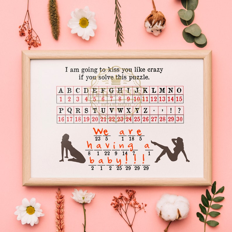 Fun Printable Pregnancy Announcement to Husband Pregnancy Etsy