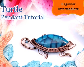 Wire wrap tutorial Turtle pendant,wire wrapping pattern WireArtTutorials,crystal DIY jewelry,jewelry making,wire weaving,wire art tutorials