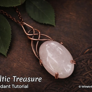 WireArtTutorials Celtic cabochon pendant tutorial,wire wrap pattern, DIY jewellery making, weaving, wrapping, wire art tutorials, craft idea