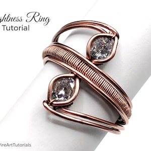 TUTORIAL Brightness Ring PDF pattern,wire wrap weave jewelry,wrapping weaving,wrapped woven, stone setting, DIY jewelry making, step by step