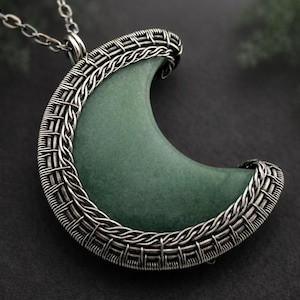 WireArtTutorials Tutoriel d'emballage métallique avec pendentif lune, modèle d'emballage métallique, bijoux bricolage, fabrication de bijoux cabochons, tutoriels artistiques sur le tissage de fils métalliques image 2