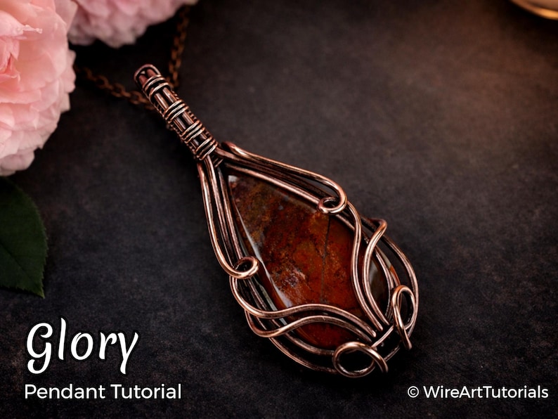 WireArtTutorials Anleitung Drahtwickelmuster Cabochon, Drahtwickelmuster, DIY Schmuckherstellung, flechten, wickeln, Drahtkunst Anleitungen, Bastelidee Bild 1