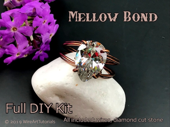 diy materials wrapping weaving jewelry making pattern FULL KIT Wonderland pendant,Marvelous rings,wire wrap tutorial PDF file