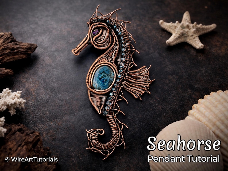 Wire Wrap Tutorial,wire Wrapping Pattern Wirearttutorials Seahorse ...